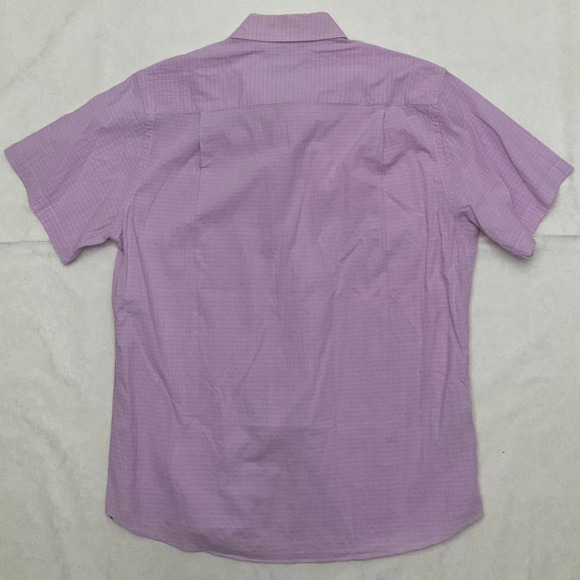 Charleston Threads Men's Short Sleeve Button Shirt Gingham Check Size Large - Picture 7 of 8